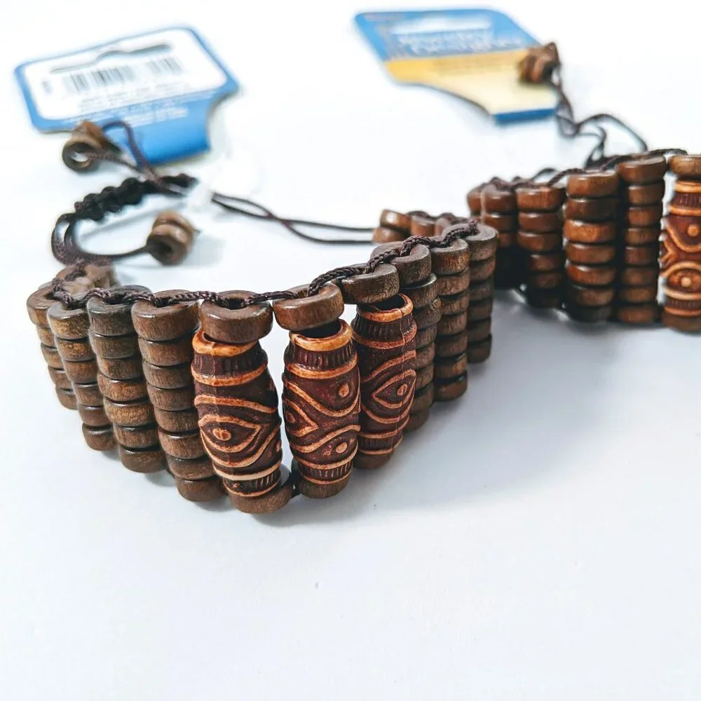 NWT Darice Natural Wood Bracelets